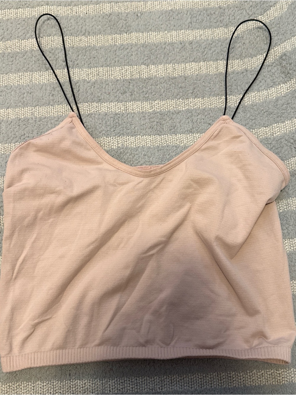 Free People Women’s Pink Stretch Camisole Crop Top